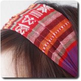 画像: モン族刺繍柄のヘアバンド