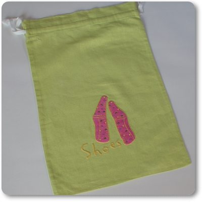 画像1: スリッポン柄巾着袋（高級リネン素材）全6色